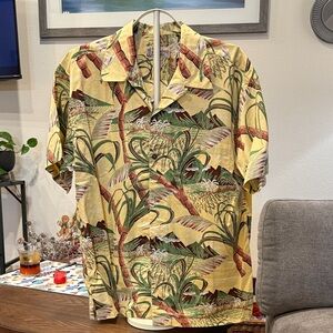 Pataloha Yellow Tropical Print Men's Shirt